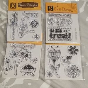 Studio G Clear Stamps Lot